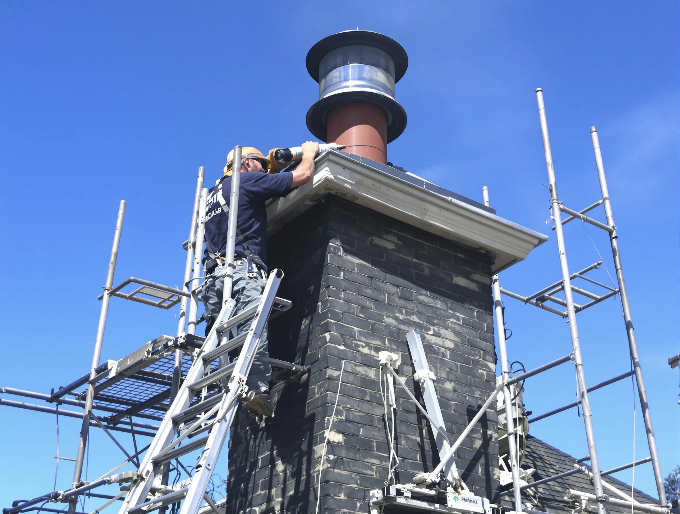 Sturdy chimney crown finished by Laurel Chimney Sweep in Laurel, VA