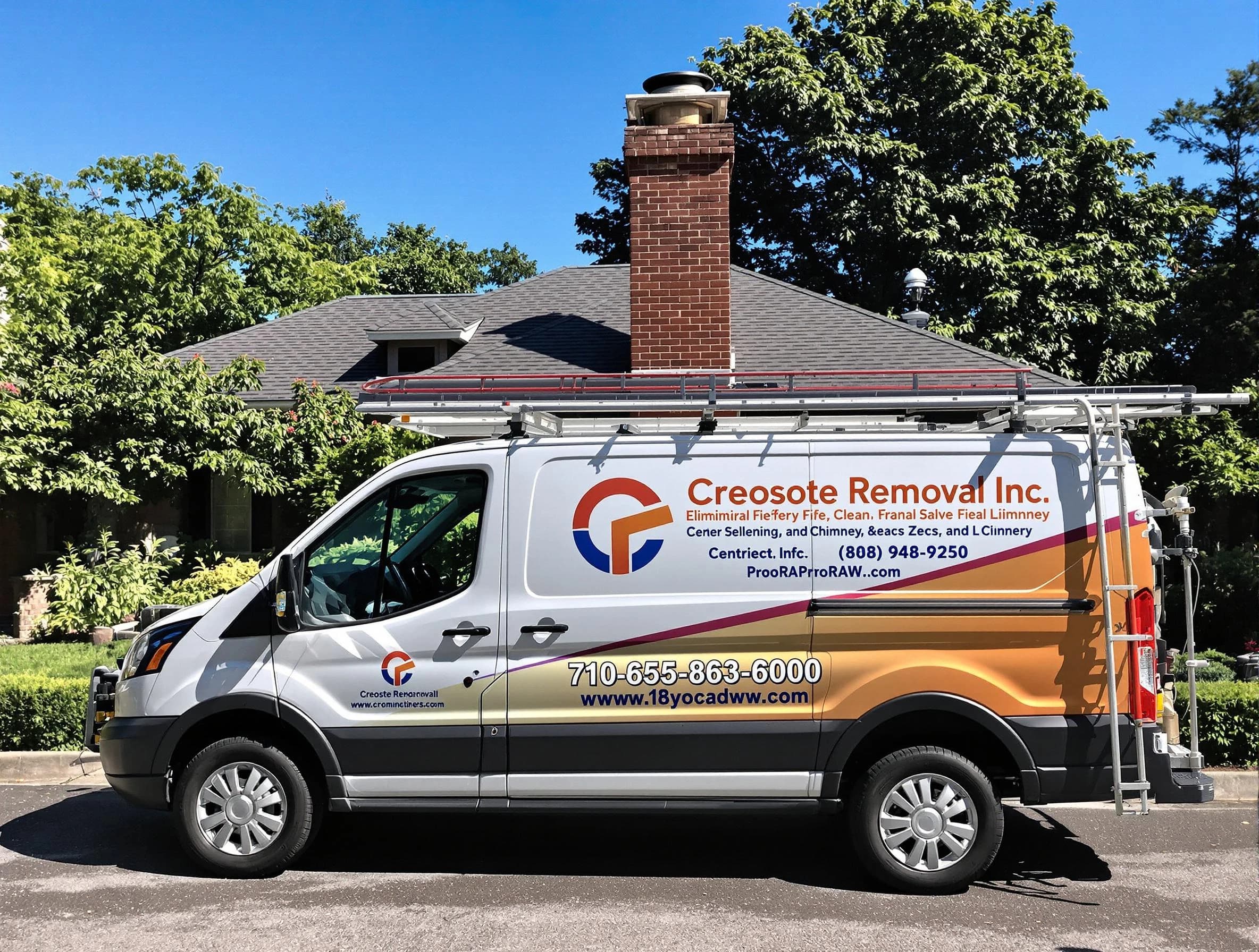 Laurel Chimney Sweep technician removing creosote safely in Laurel, VA