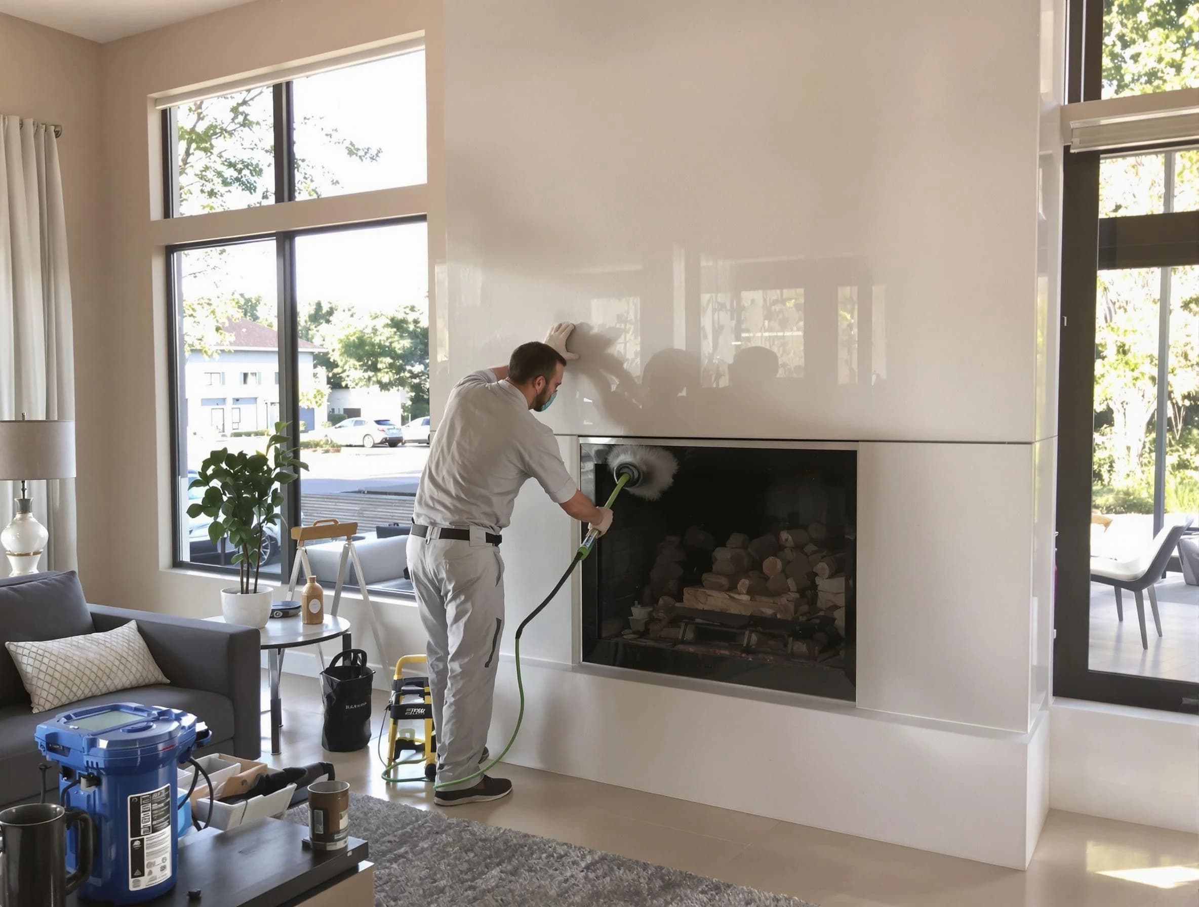 Laurel Chimney Sweep performing thorough soot removal in Laurel, VA