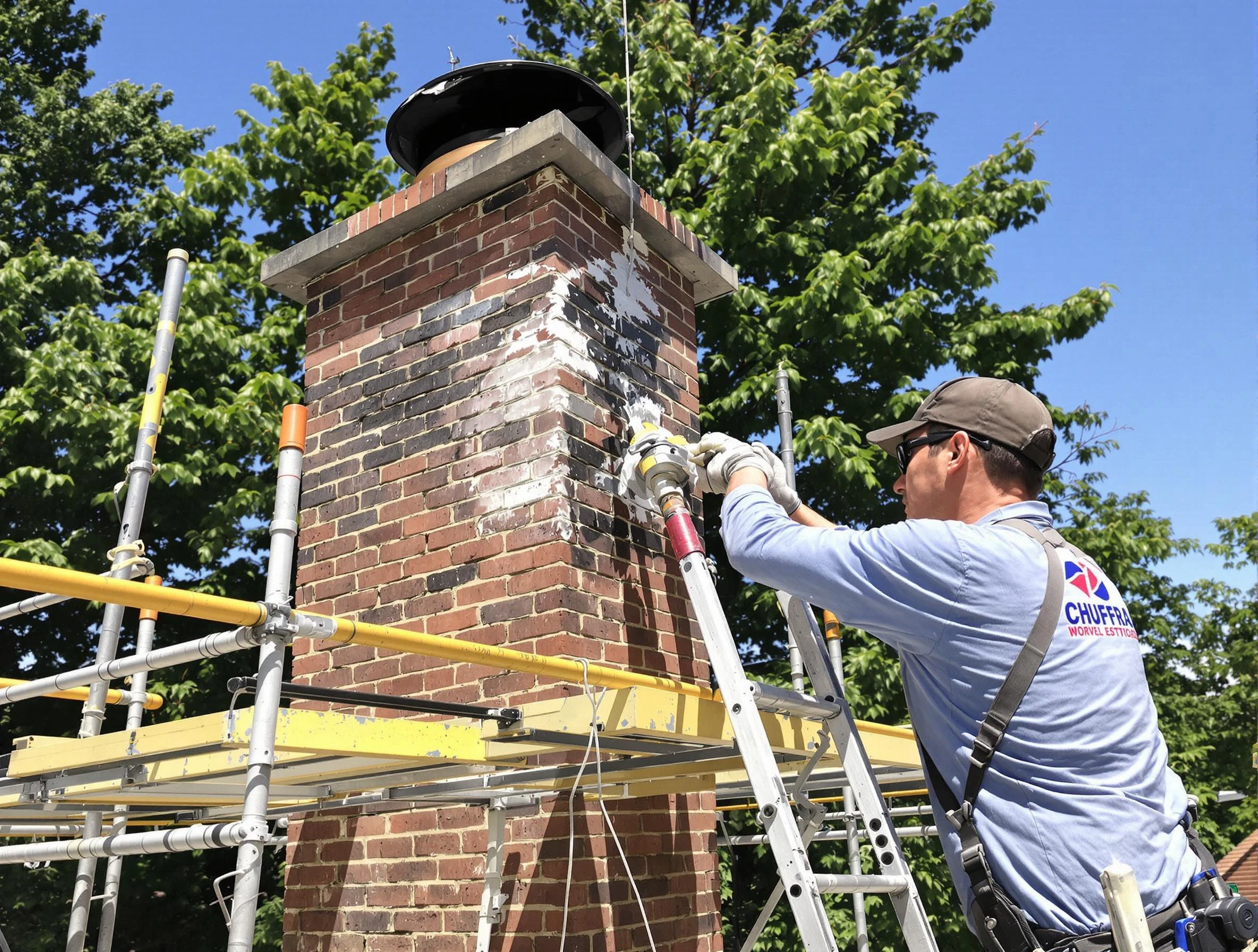 Structural chimney repair by Laurel Chimney Sweep in Laurel, VA